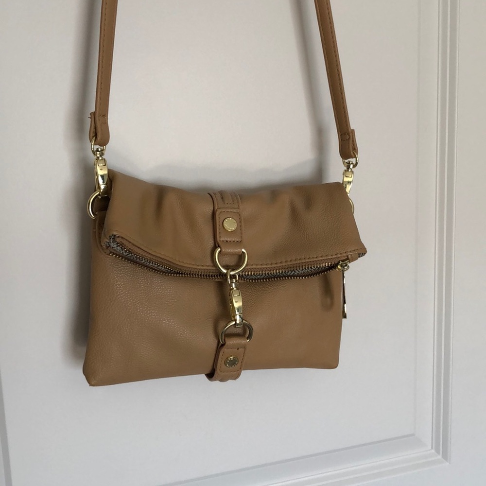 Nude Steve Madden cross body fold over bag